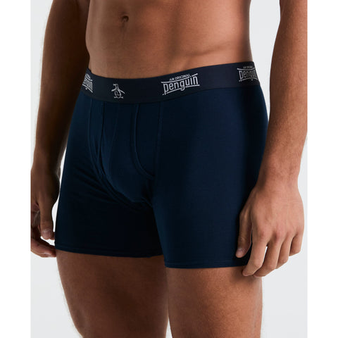 4 Pack Blue/Navy Contour Boxer Brief (Blue/Nvy) 