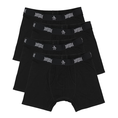 4 Pack Black Boxer (Black) 