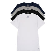 4 Pack Crew Solid Tees in White, Black, Gray, Navy