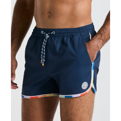 4" Pride Dolphin Rainbow Swim Short (Sargasso Sea) 