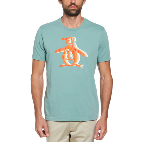 4D Pete Graphic Print Tee (Oil Blue) 