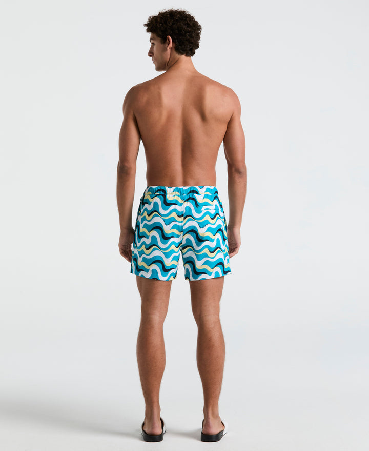 5" Multiwave Swim Short (Tahitian Teal) 