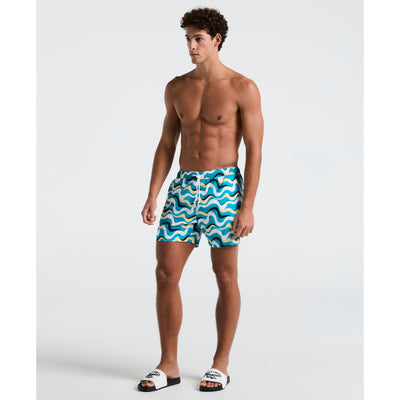 5" Multiwave Swim Short (Tahitian Teal) 