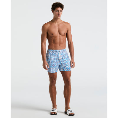 5" All-Over Talavera Swim Short (Bright White) 