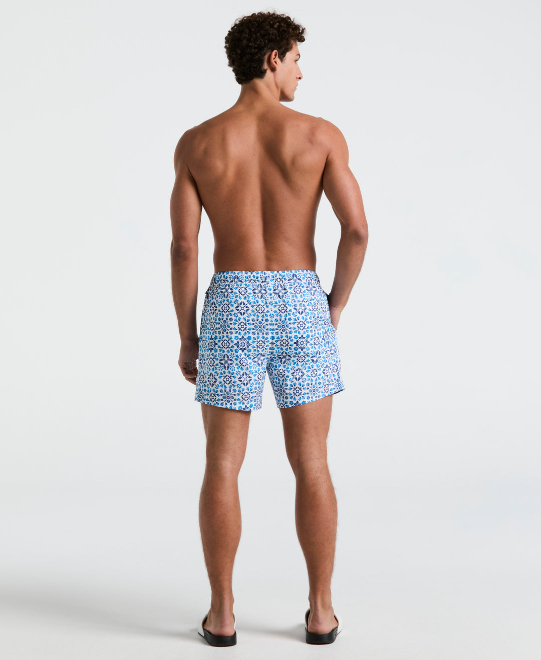 5" All-Over Talavera Swim Short (Bright White) 