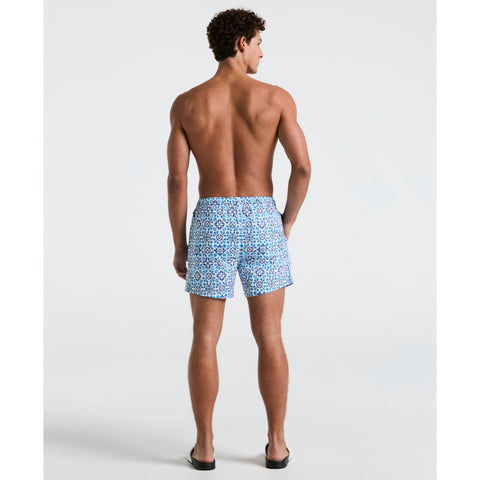 5" All-Over Talavera Swim Short (Bright White) 