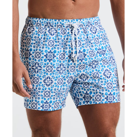 5" All-Over Talavera Swim Short (Bright White) 