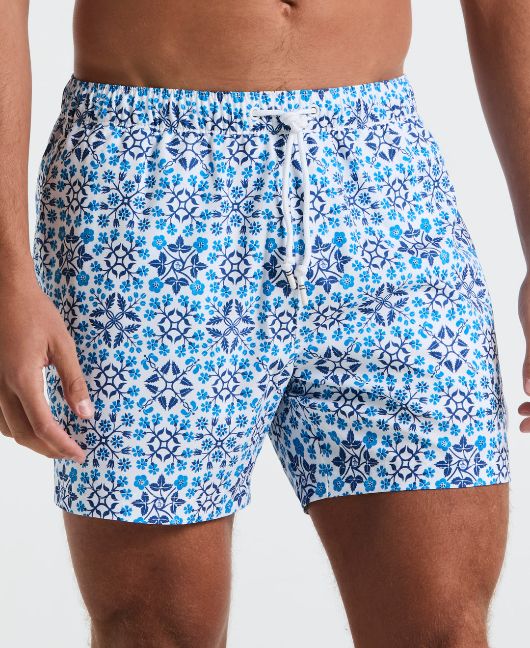 5" All-Over Talavera Swim Short (Bright White) 