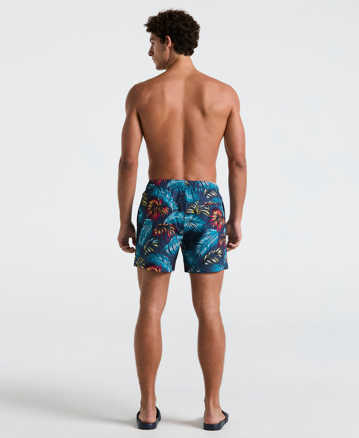 5" Box Palm Leaf Swim Short (Sargasso Sea) 