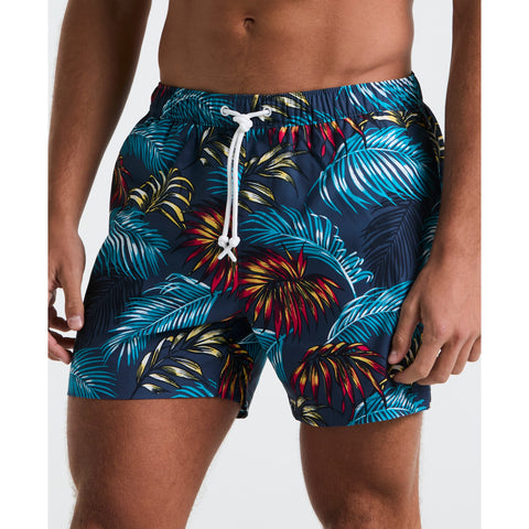 5" Box Palm Leaf Swim Short (Sargasso Sea) 