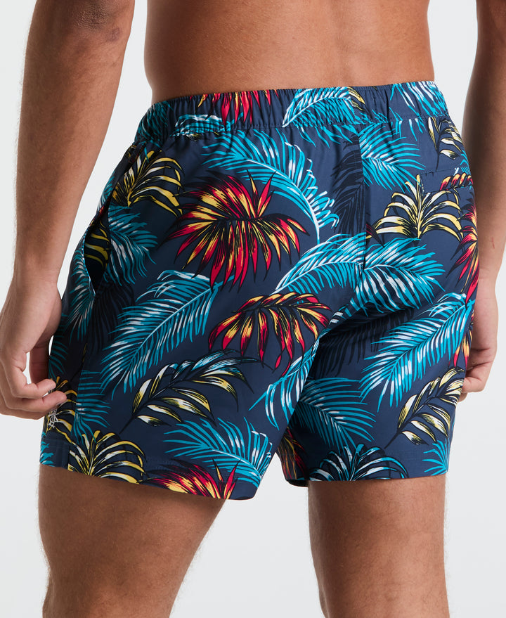 5" Box Palm Leaf Swim Short (Sargasso Sea) 