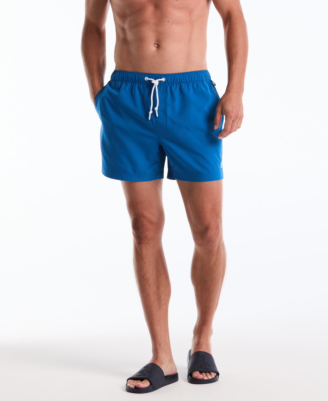 5" Solid Swim Trunks (Classic Blue) 