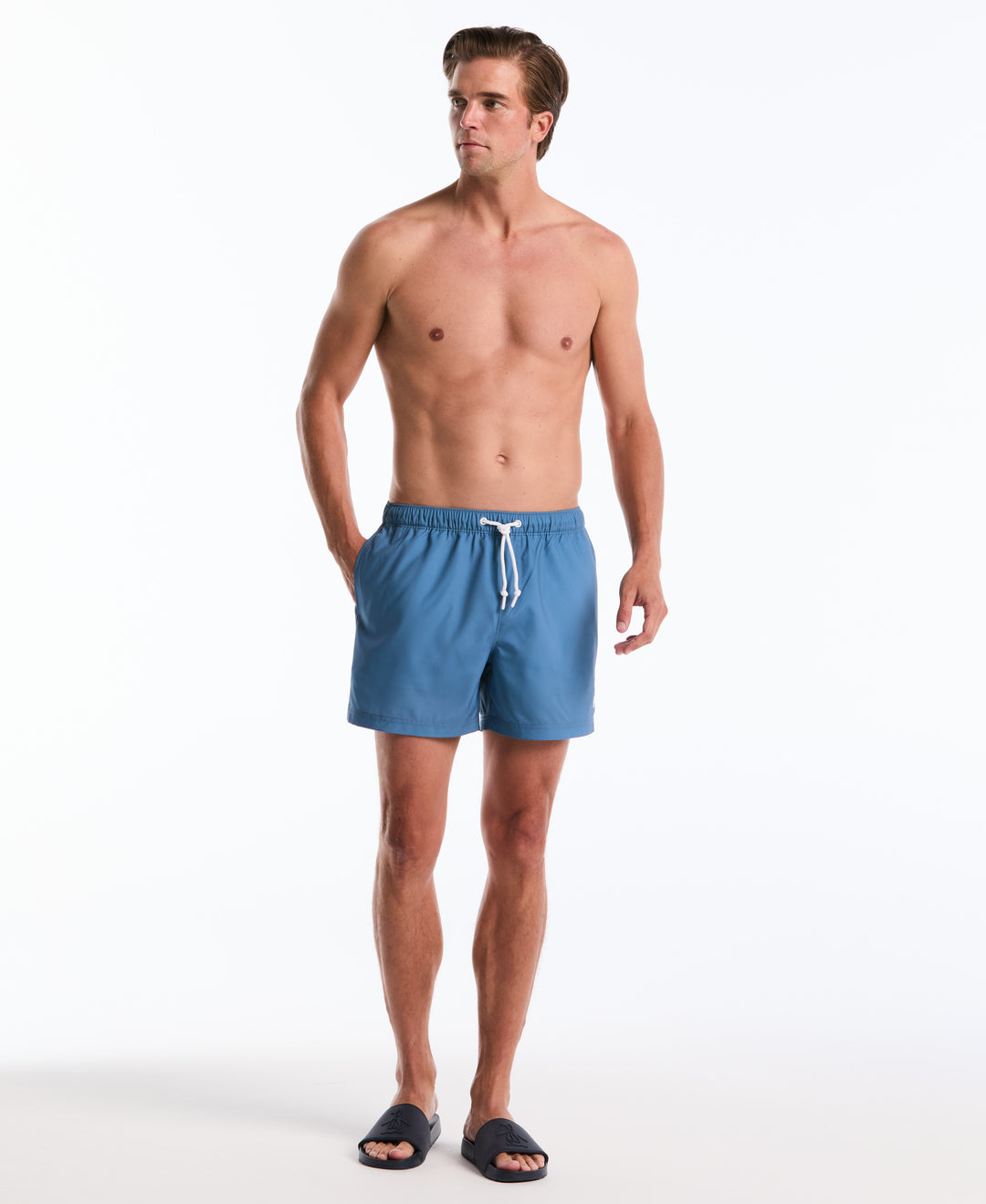 5" Solid Swim Trunks (Copen Blue) 