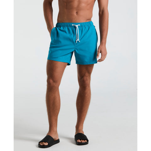 5" Box Solid Swim Shorts (Mosaic Blue) 