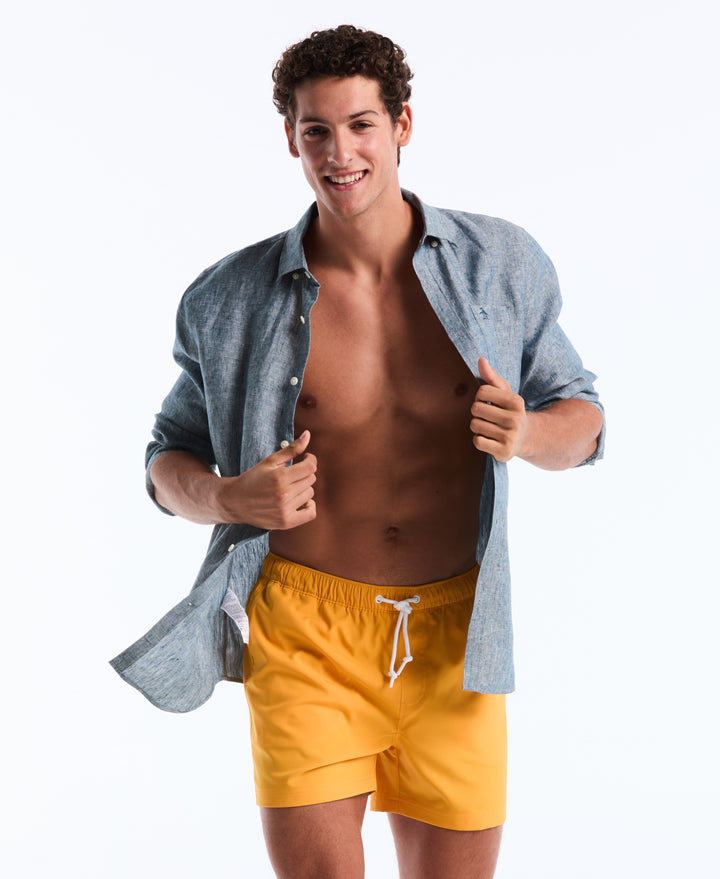 5" Solid Swim Trunks (Cadmium Yellow) 