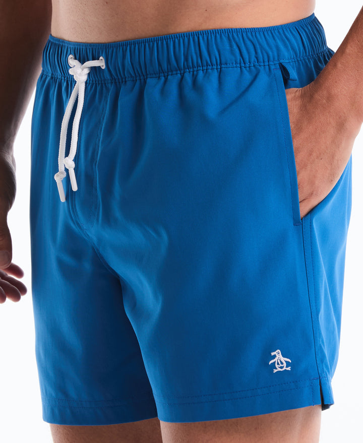 5" Solid Swim Trunks (Classic Blue) 