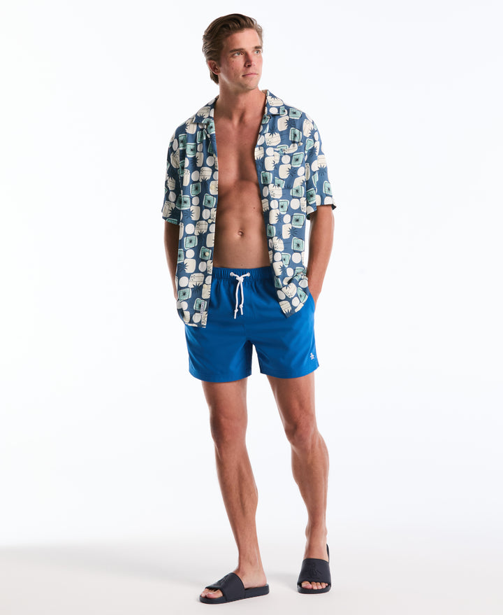 5" Solid Swim Trunks (Classic Blue) 