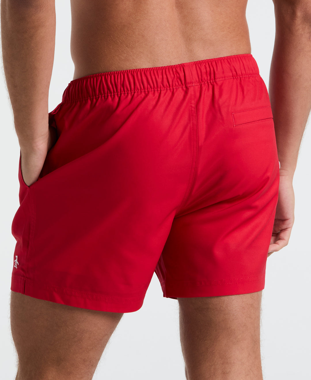 5" Box Solid Swim Short (True Red) 