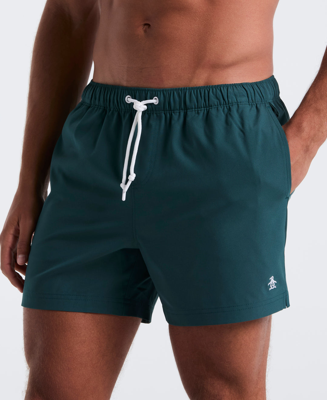 5" Solid Swim Trunks (June Bug) 