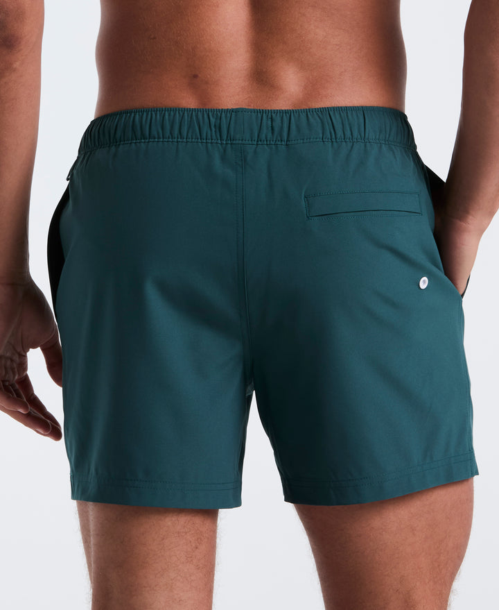 5" Solid Swim Trunks (June Bug) 