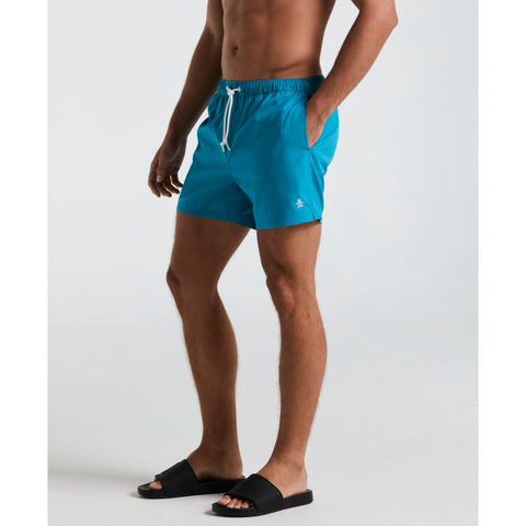 5" Box Solid Swim Shorts (Mosaic Blue) 