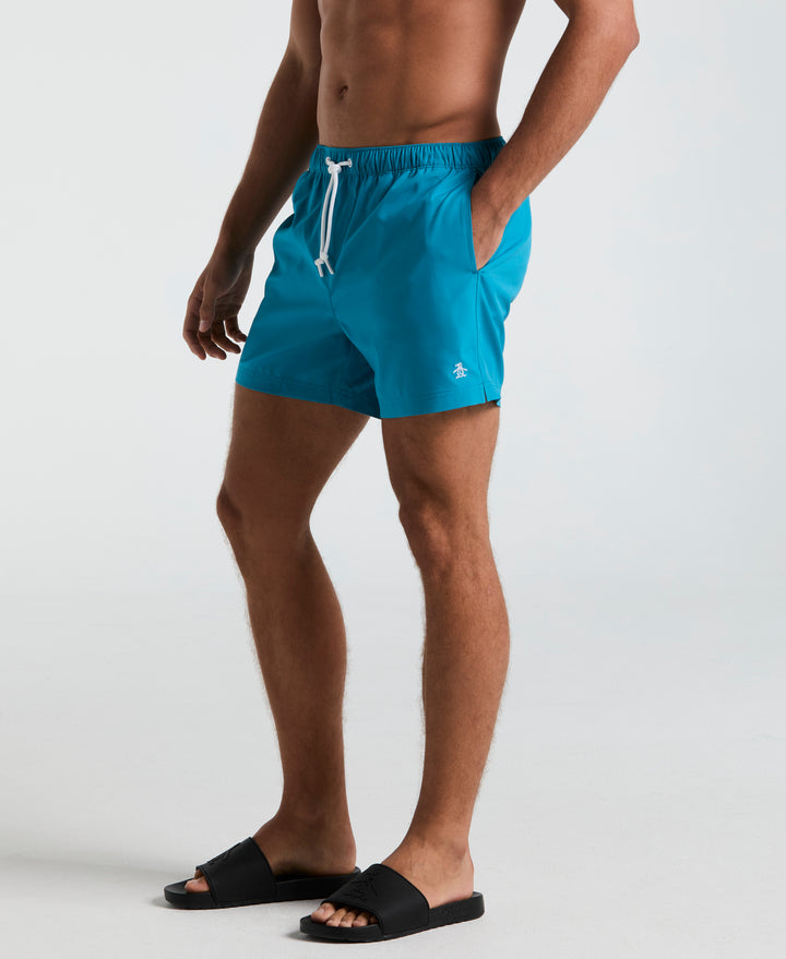 5" Box Solid Swim Shorts (Mosaic Blue) 
