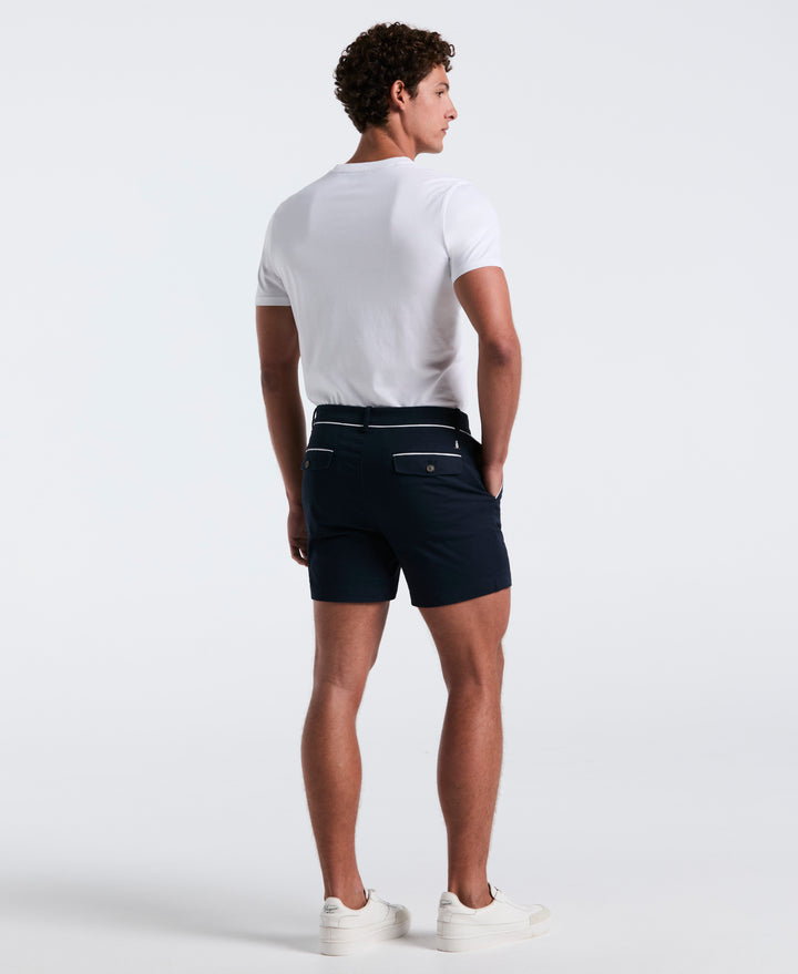 5" Cotton Stretch Earl Short  (Dark Sapphire) 
