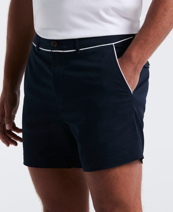 5" Cotton Stretch Earl Short  (Dark Sapphire) 