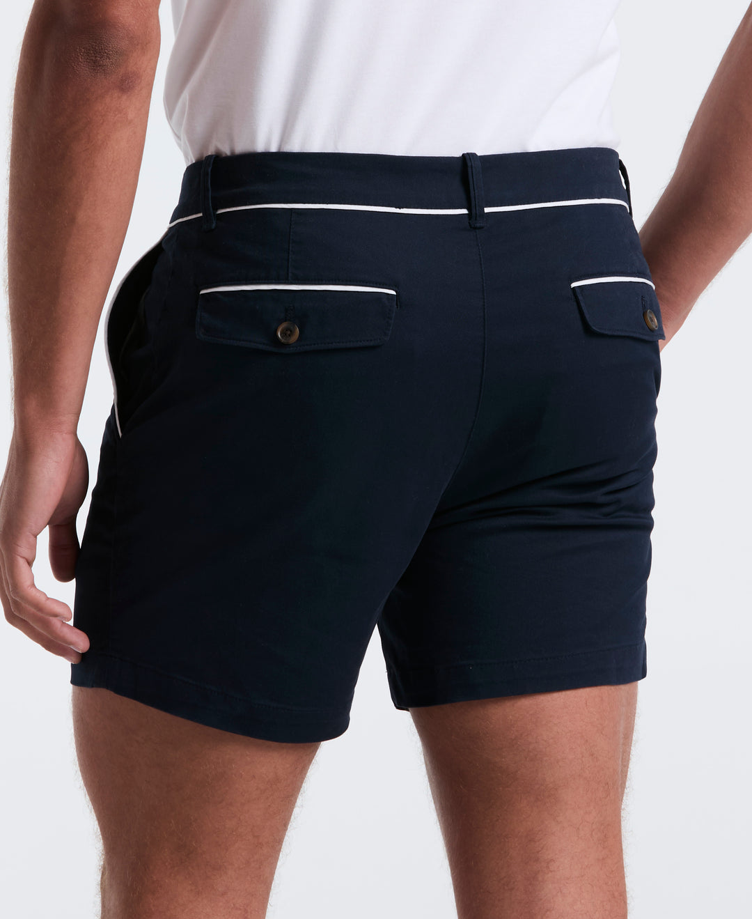 5" Cotton Stretch Earl Short  (Dark Sapphire) 