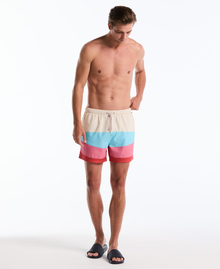 5" Degrade Wave Swim Short (Birch) 