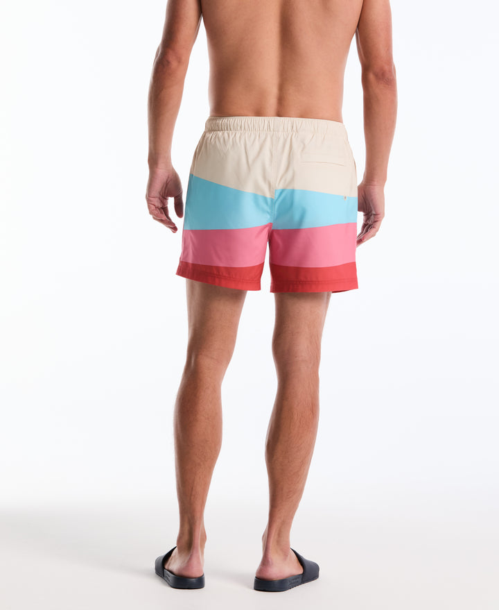 5" Degrade Wave Swim Short (Birch) 