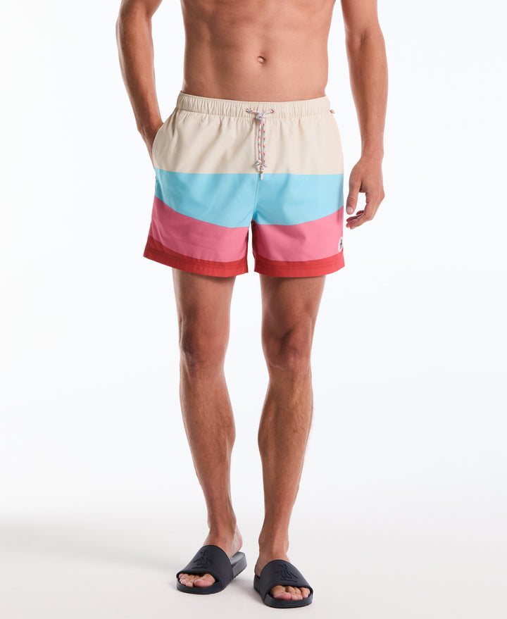 5" Degrade Wave Swim Short (Birch) 