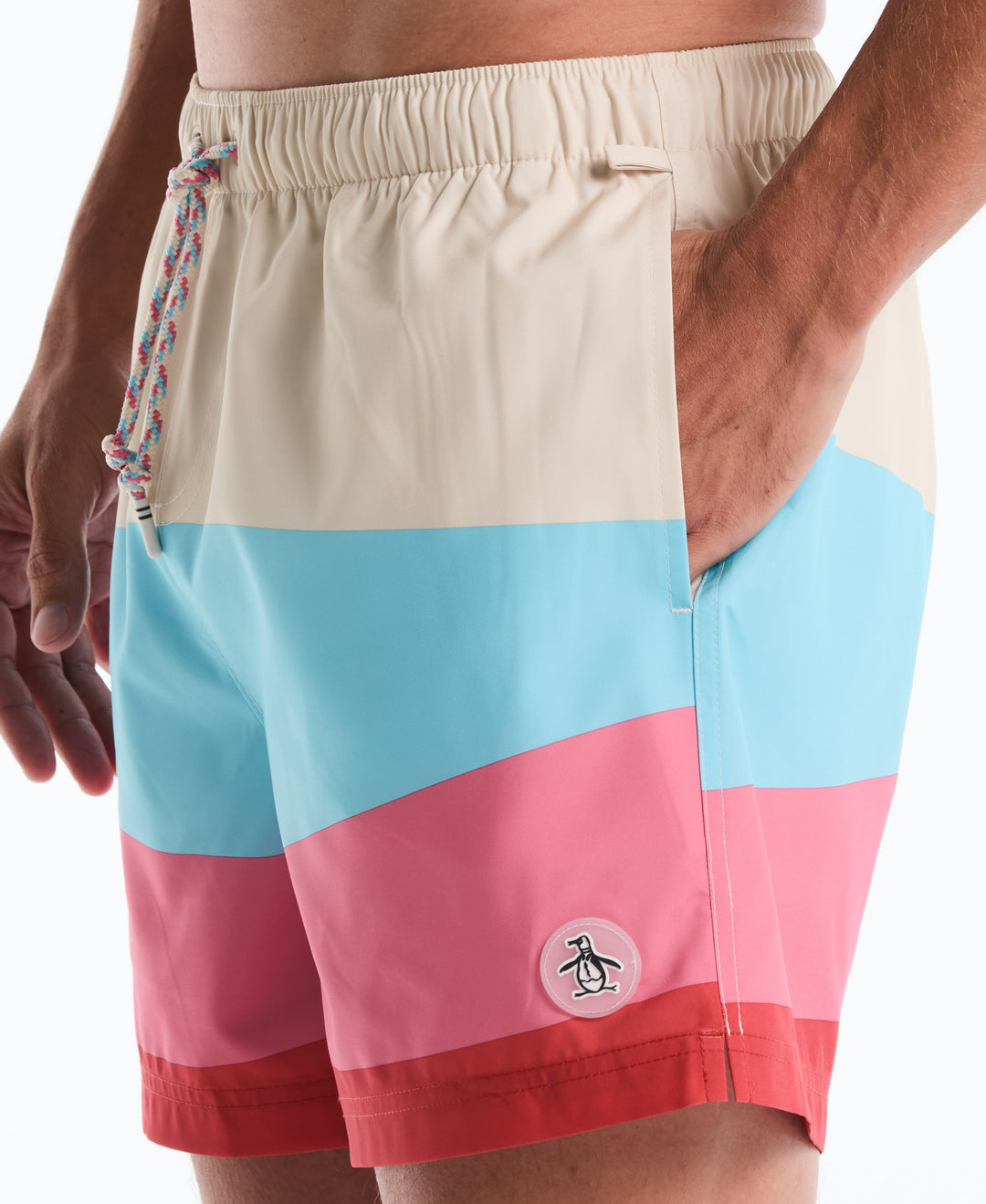 5" Degrade Wave Swim Short (Birch) 