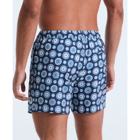 5" Foulard Print Swim Short (Sargasso Sea) 