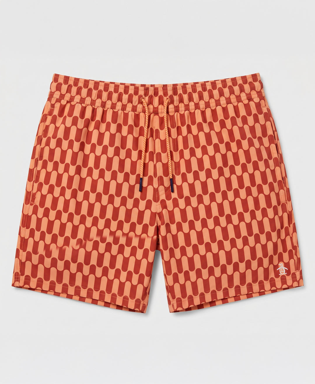 5" Geo Waves Swim Short-Swim-Baked Apple-XS-Original Penguin