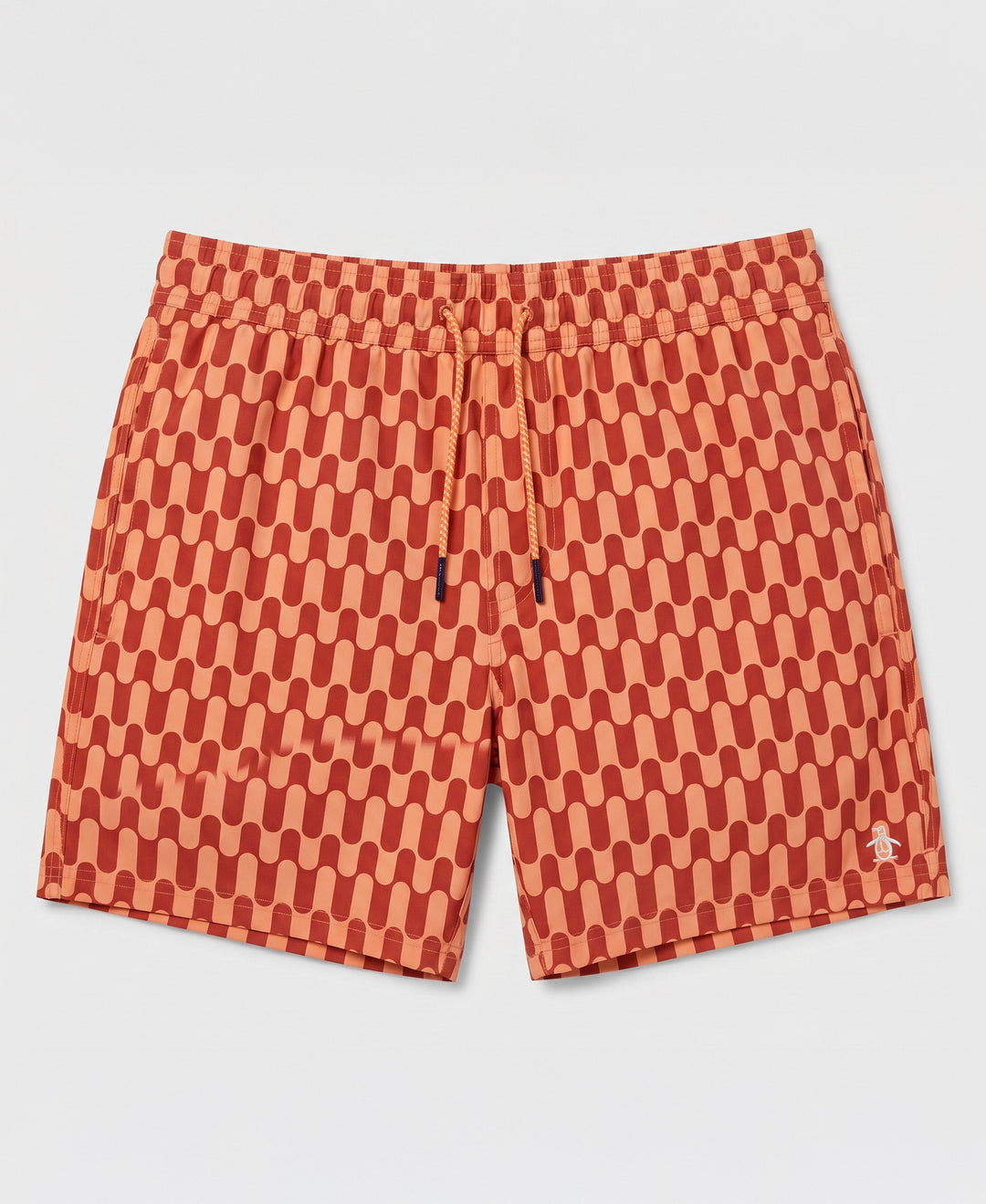 5" Geo Waves Swim Short-Swim-Baked Apple-XS-Original Penguin