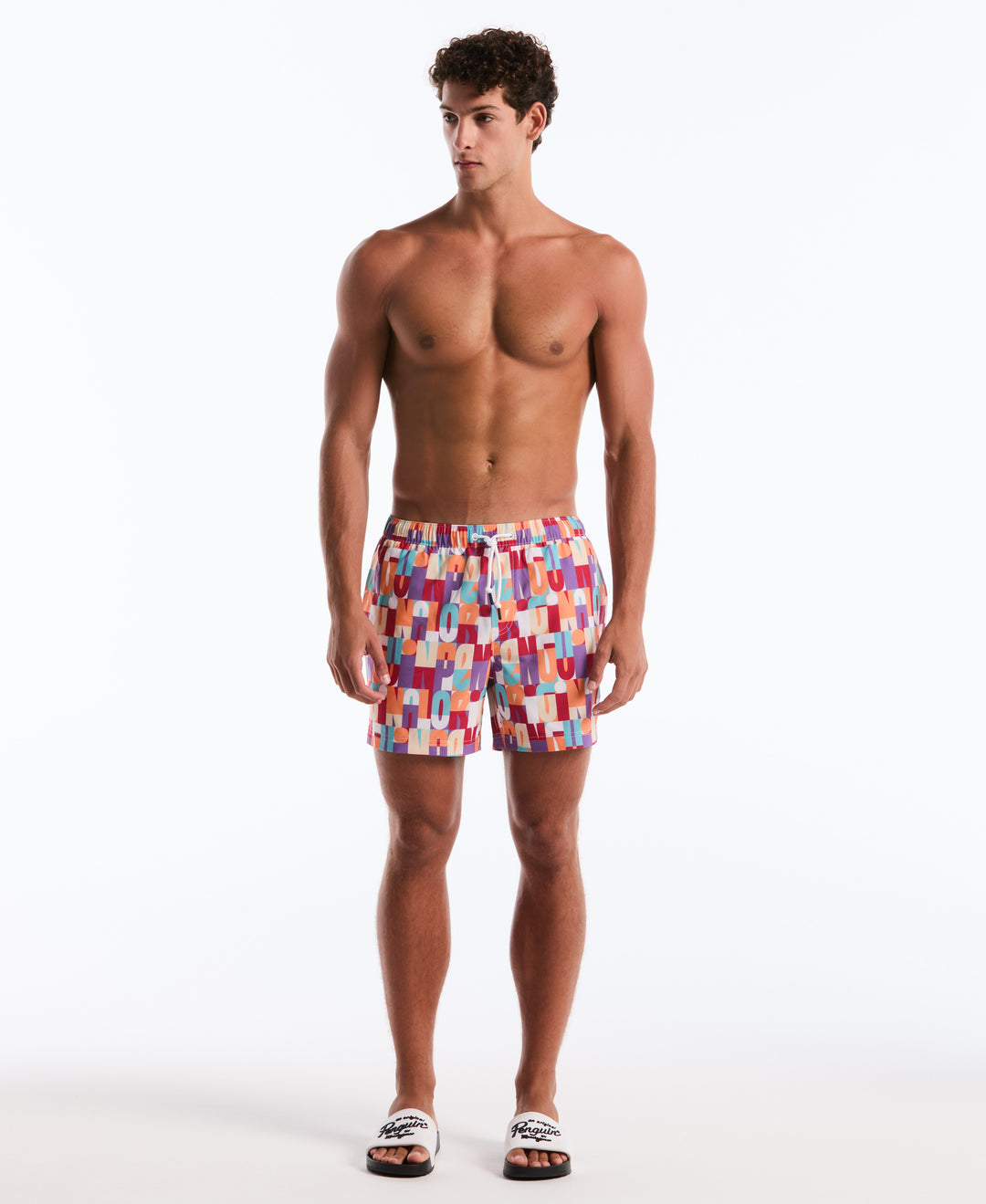 5" Logo Block Swim Trunks (Birch) 