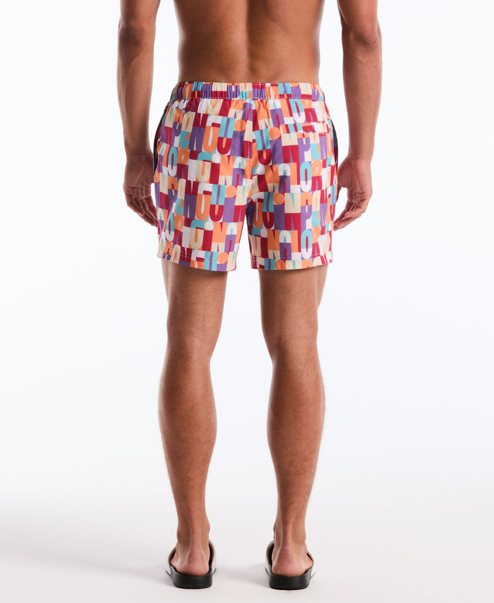 5" Logo Block Swim Trunks (Birch) 