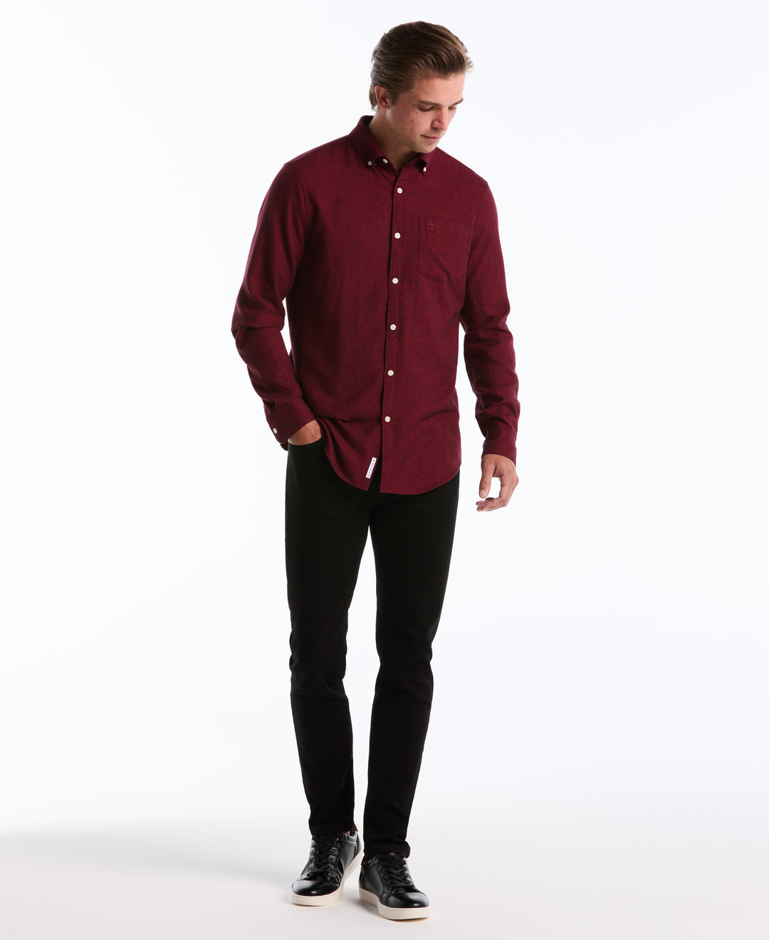 5 Pocket Black Denim Pant (Black) 