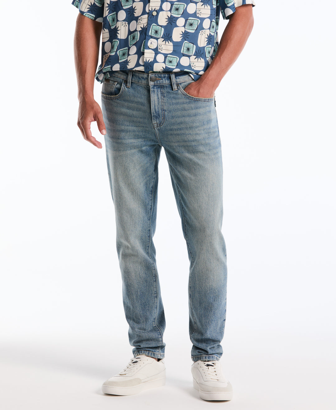 5 Pocket Light Indigo Denim Pant (Light Indigo) 