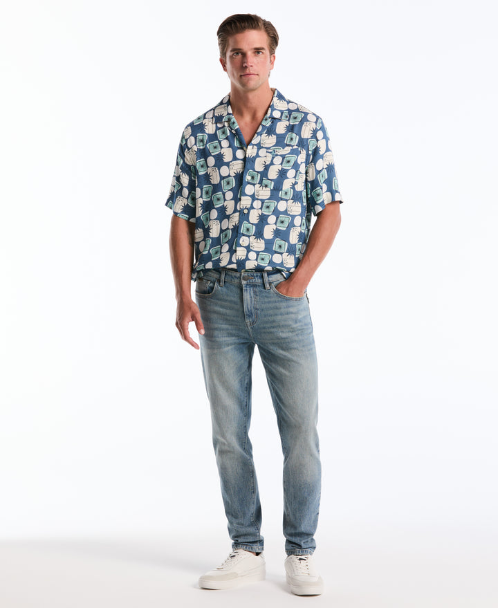 5 Pocket Light Indigo Denim Pant (Light Indigo) 