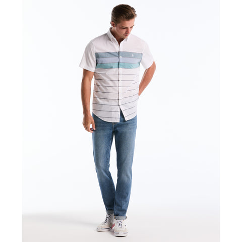 5 Pocket Med Indigo Denim-Denim-Medium Indigo-28-30-Original Penguin
