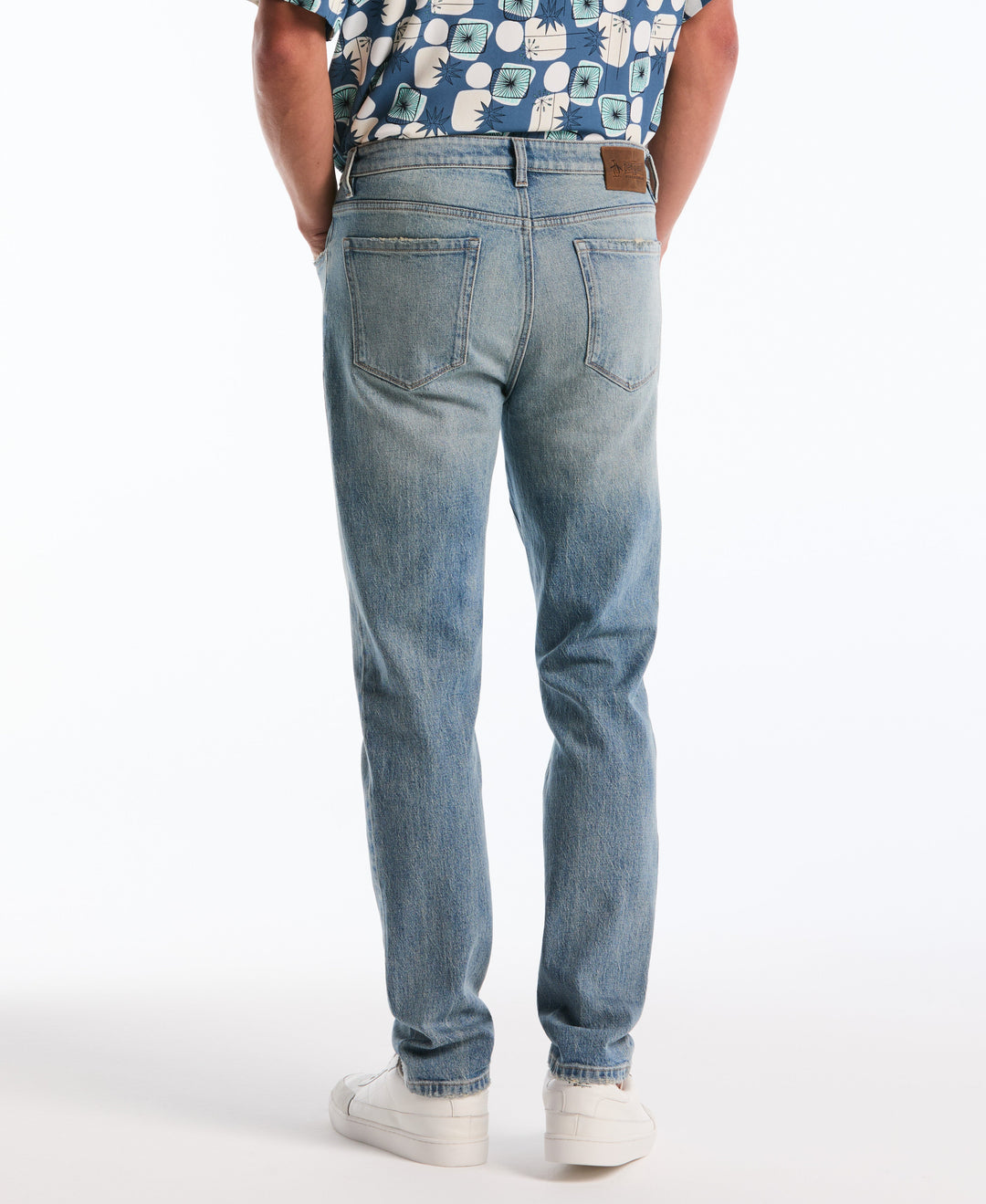 5 Pocket Light Indigo Denim Pant (Light Indigo) 
