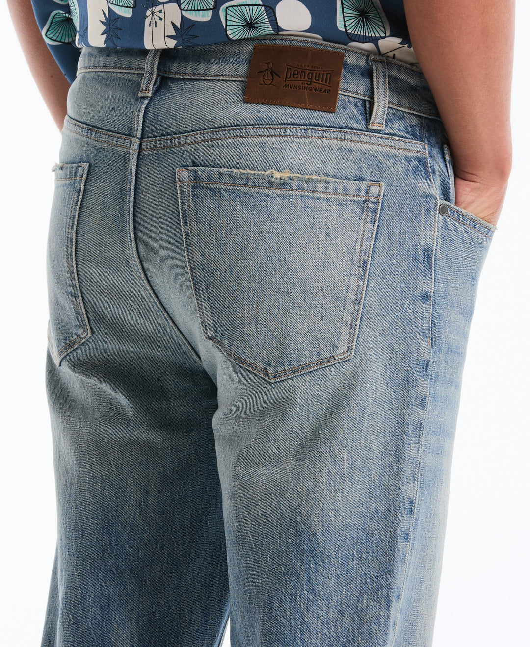 5 Pocket Light Indigo Denim Pant (Light Indigo) 