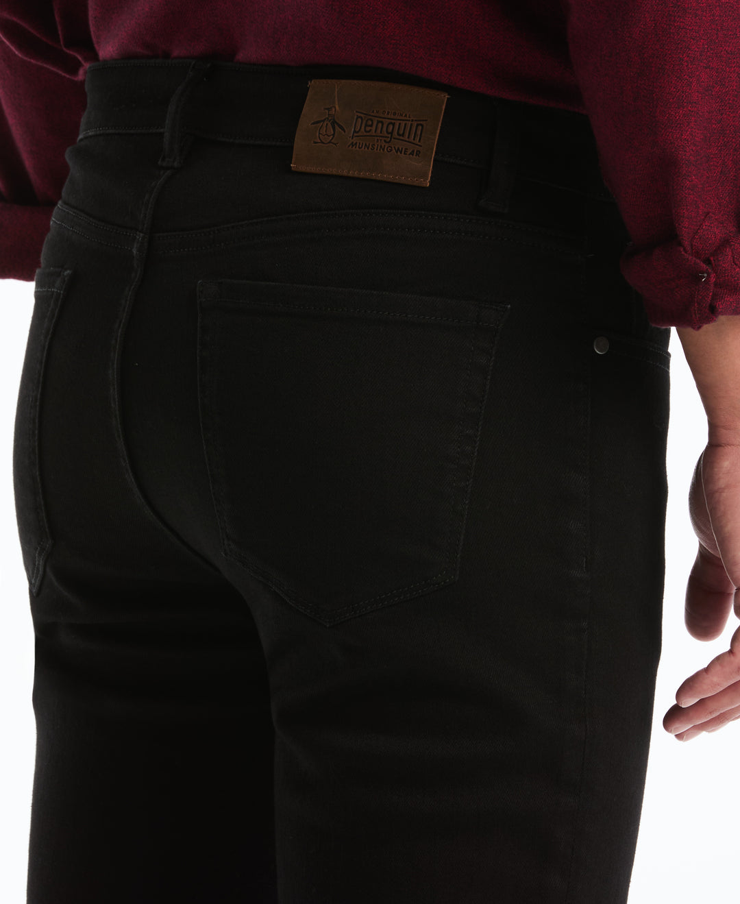 5 Pocket Black Denim Pant (Black) 