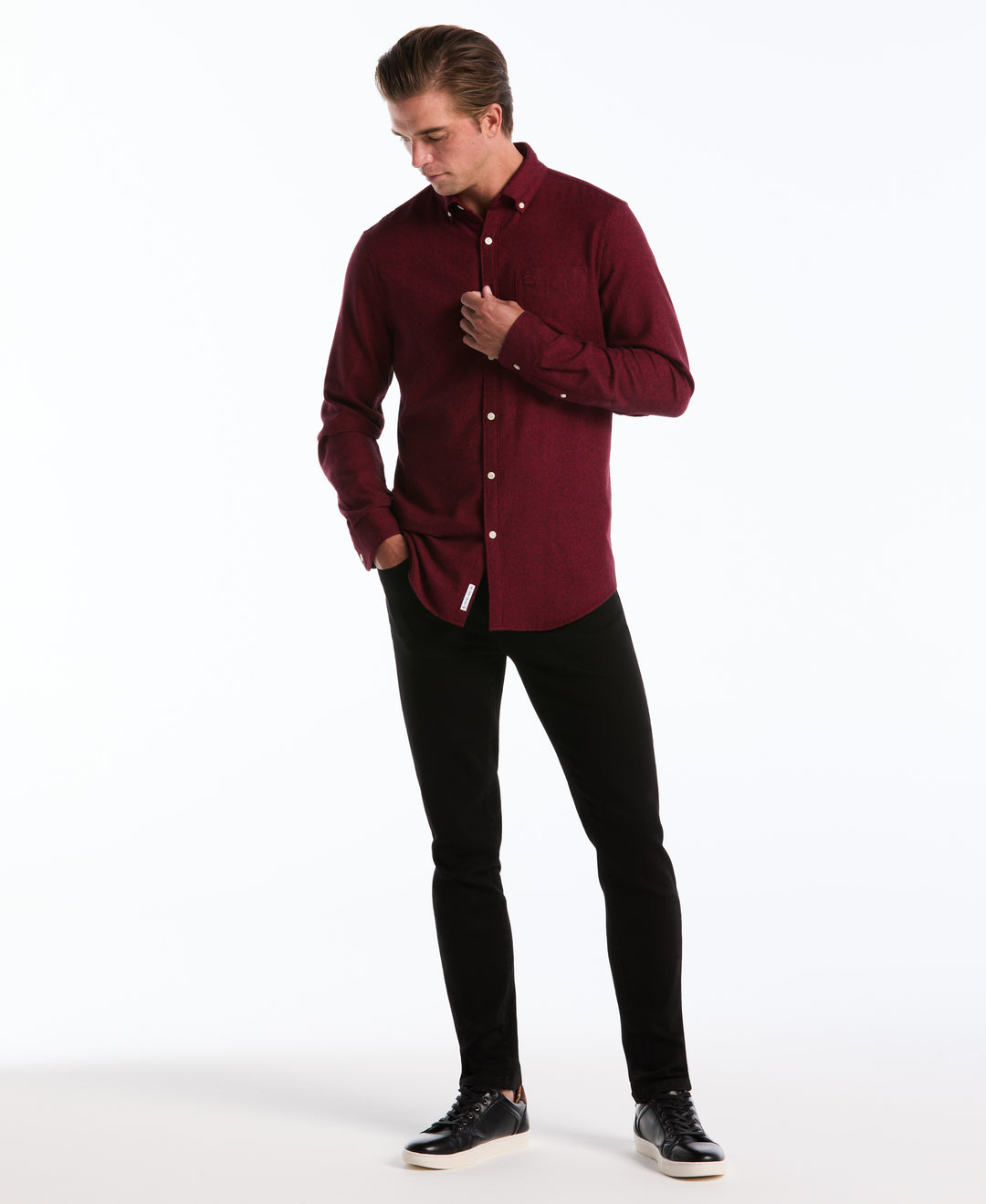5 Pocket Black Denim Pant (Black) 