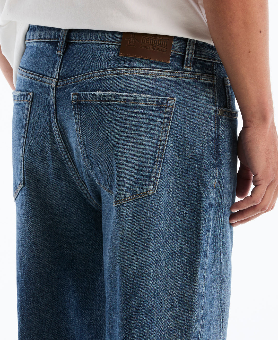 5 Pocket Denim Jean (Medium Indigo) 