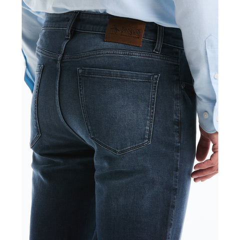5 Pocket Black Indigo Denim-Denim-Original Penguin