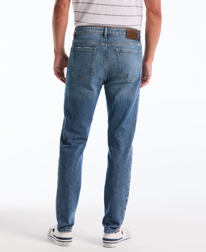 5 Pocket Med Indigo Denim Pant (Medium Indigo) 