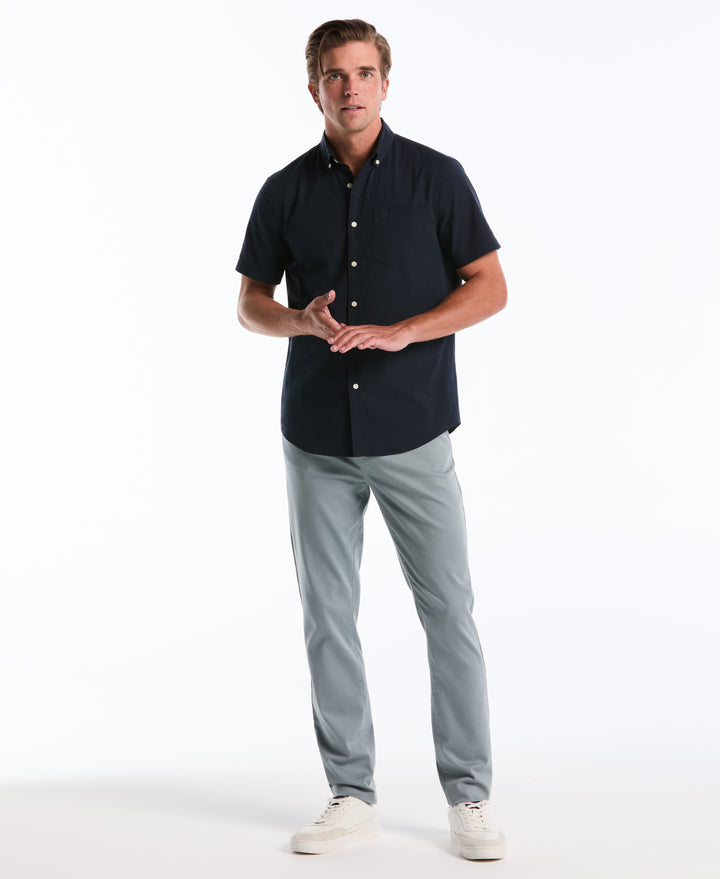 5 Pocket Slim Lux Dobbie Pant (Lead) 